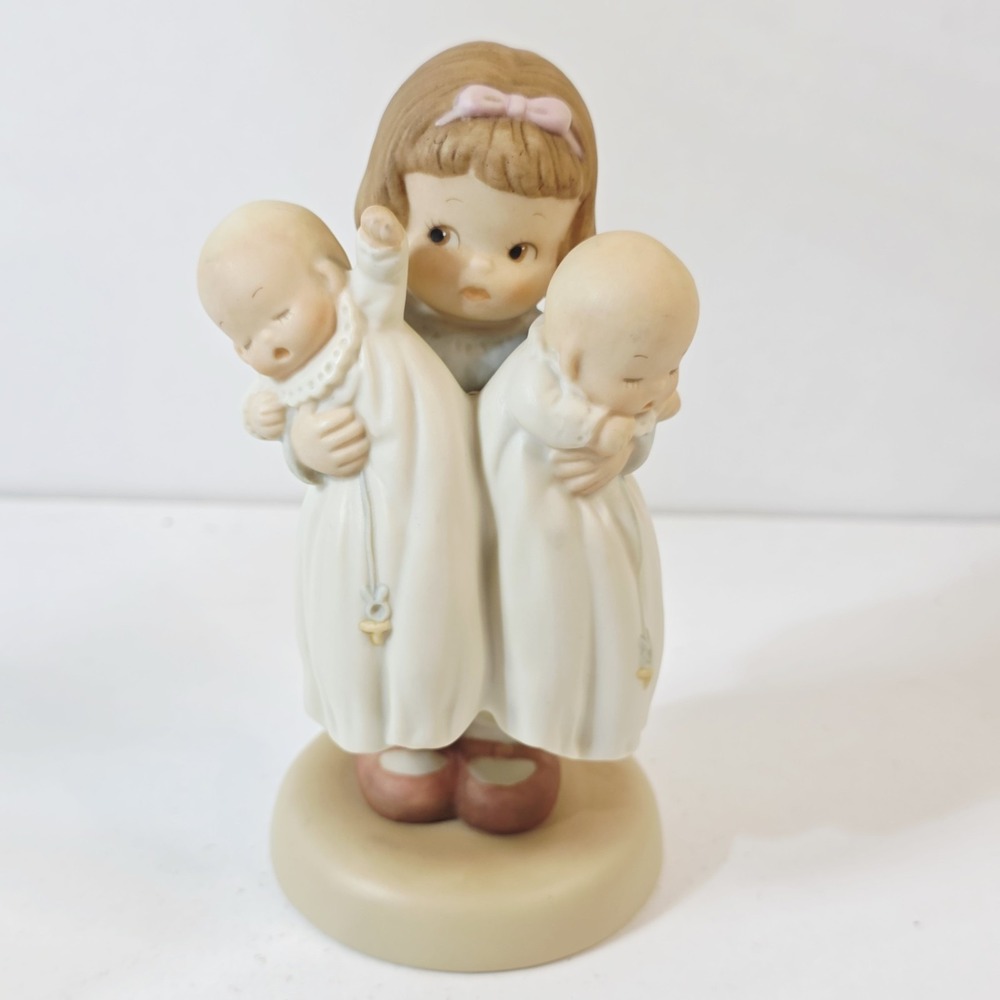 Vintage 1990 Memories Of Yesterday Who Ever Told Mother To Order Twins Figurine